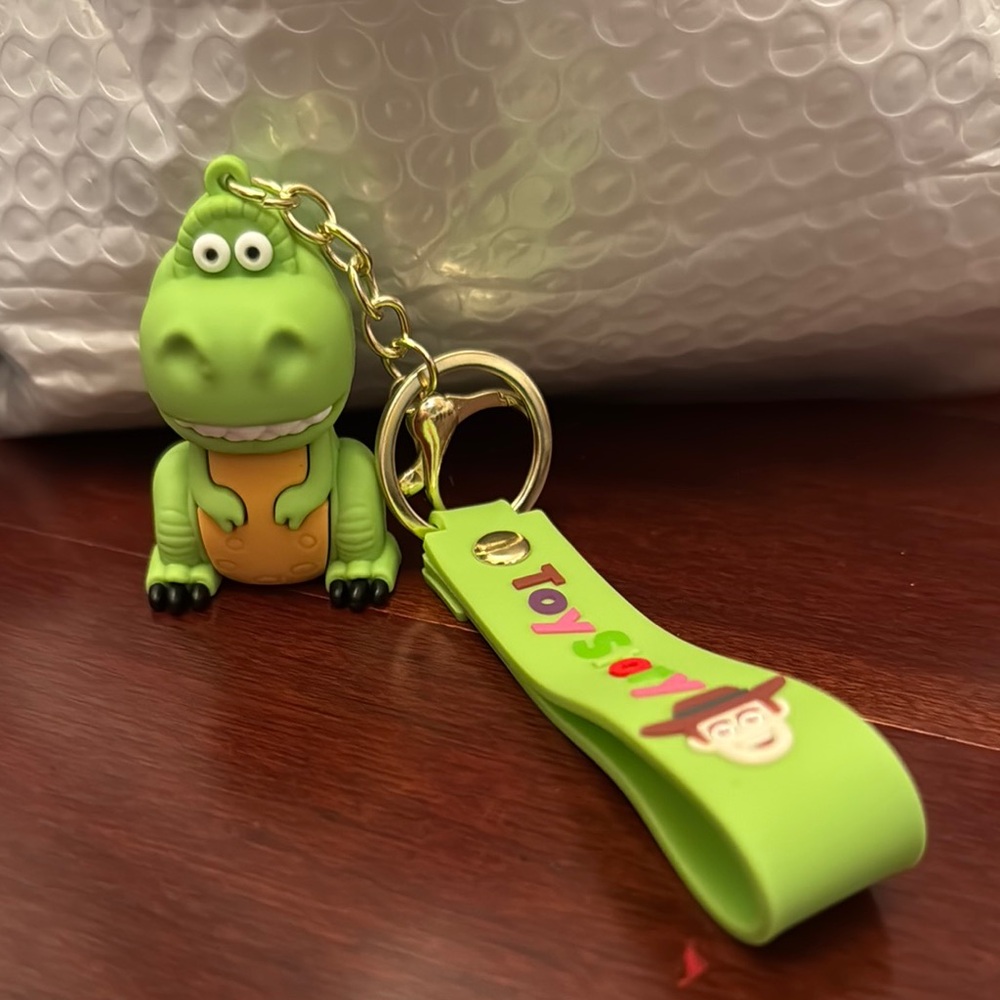 Toy Story Green Dinosaur Keychain Backpack